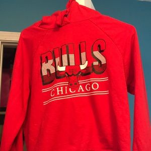 Red Chicago bulls hoodie
